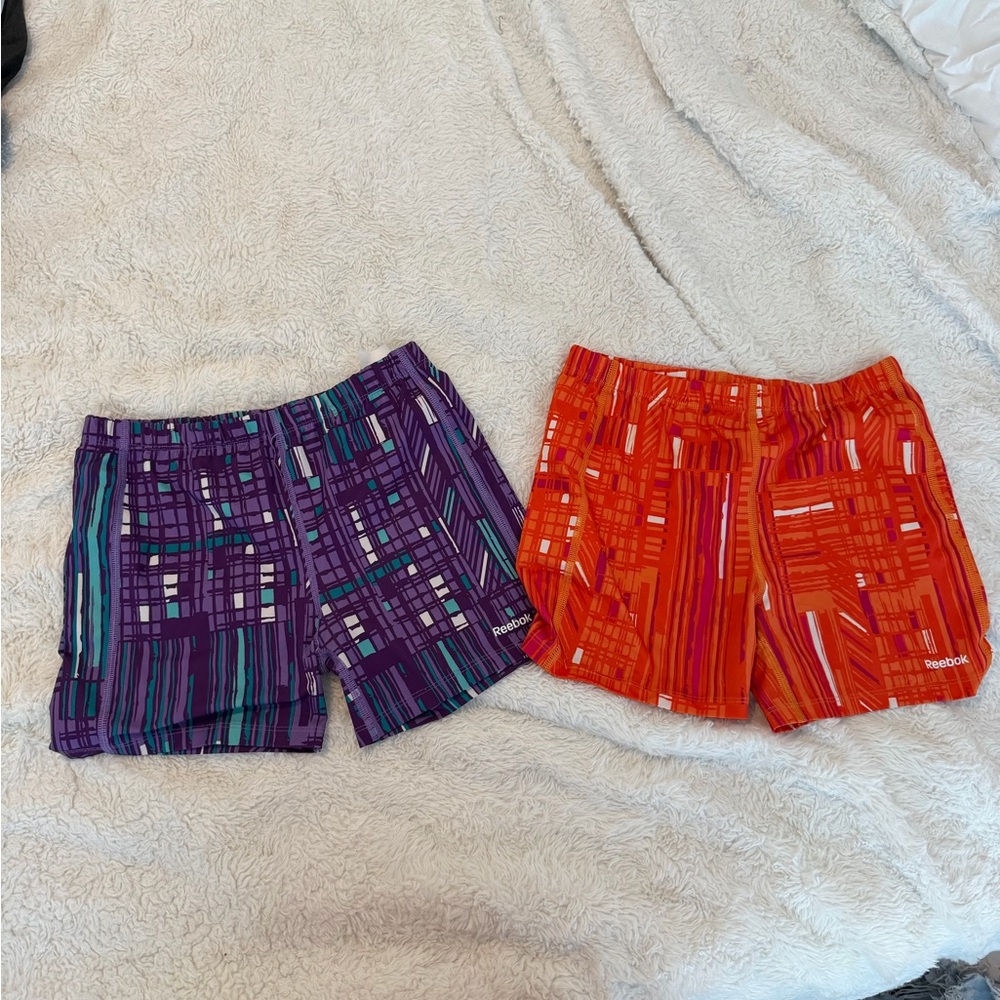 Reebok Multicolor Geometric Spandex Shorts Bundle